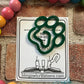 Dog Paw Acrylic Bookmark