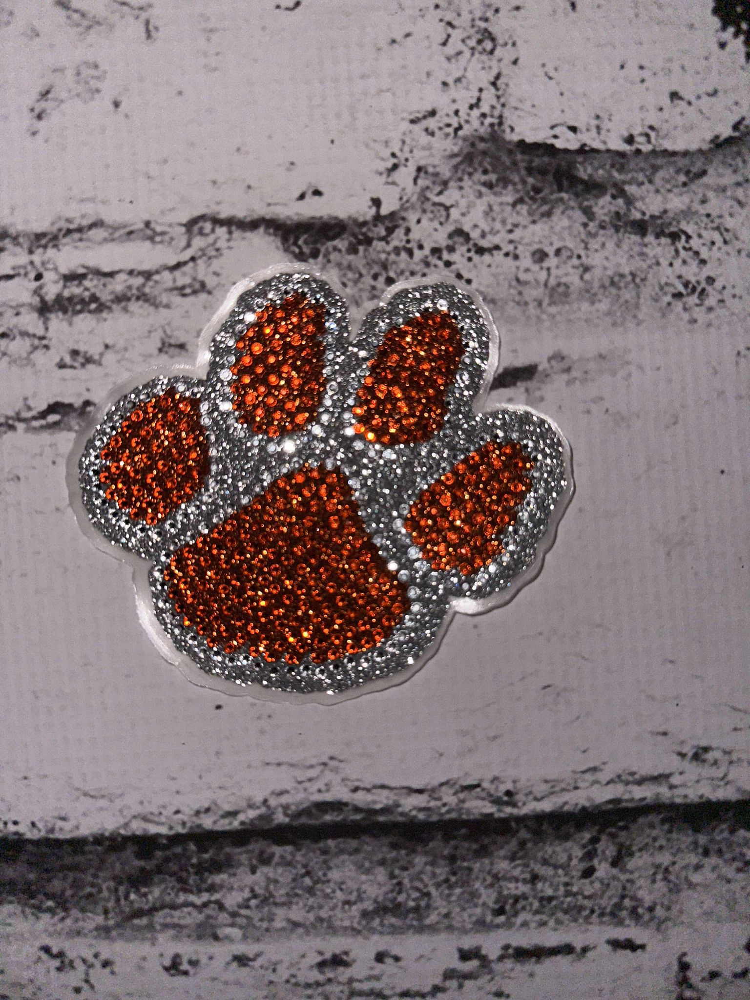 Custom Rhinestone Decal Paw decal add_sparkle bling_your car sparkle anywhere _ perfect gift ideas Team decals