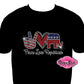 peace love republican elections vote politics shirt rhinestones sparkle bling