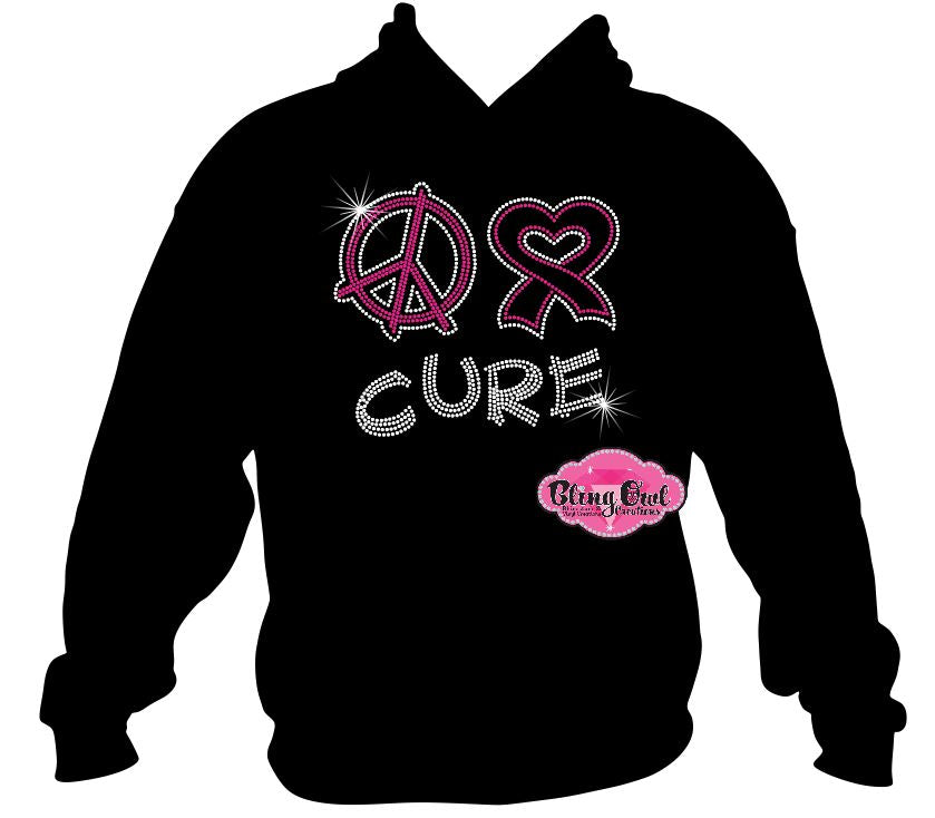 Peace Ribbon Cure (Rhinestone Design)