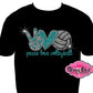peace_love_volleyball design shirt glam_vibes_outfit rhinestones sparkle bling volleyball mom 