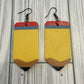 Teardrop Earrings Pleather - Variety