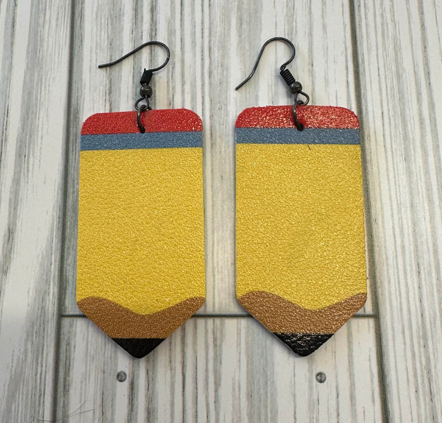 Teardrop Earrings Pleather - Variety