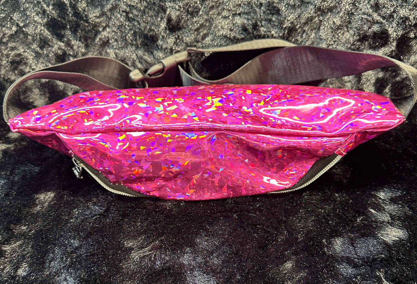 Fanny Pack Holographic Hot Pink/Turquoise