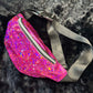 Fanny Pack Holographic Hot Pink/Turquoise