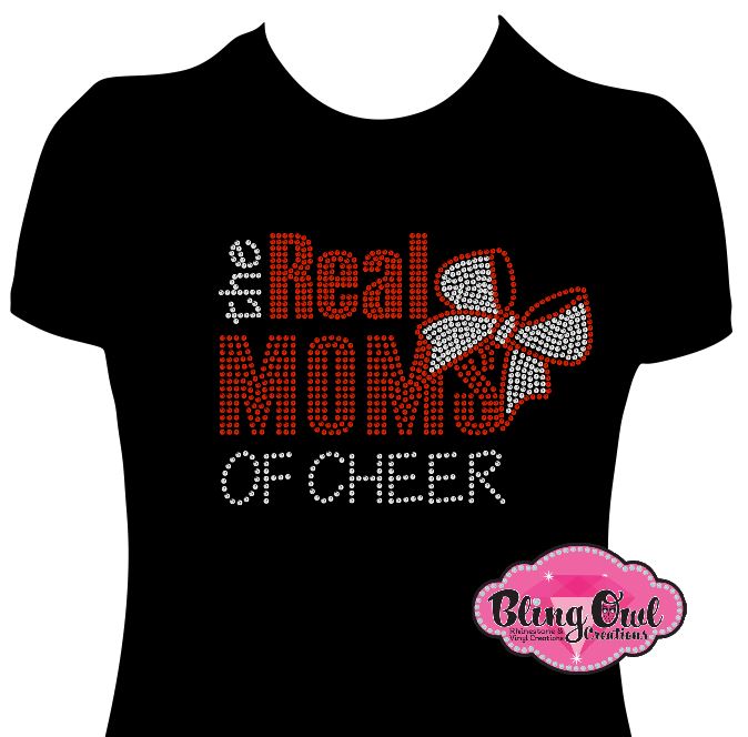 Real Moms of Cheer 1 (Rhinestone design)