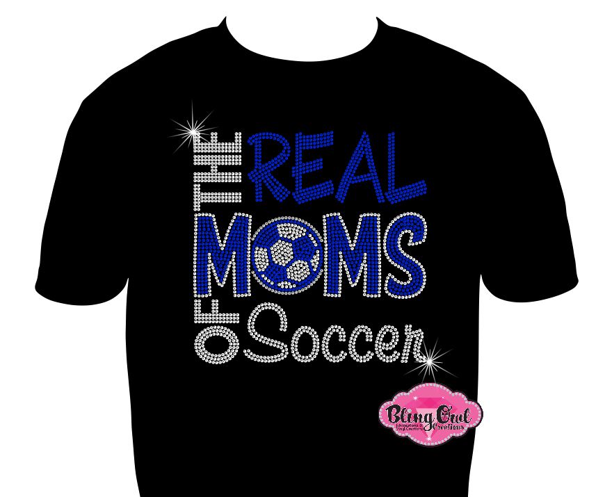 real moms of soccer_mom spirit_wear rhinestones sparkle bling