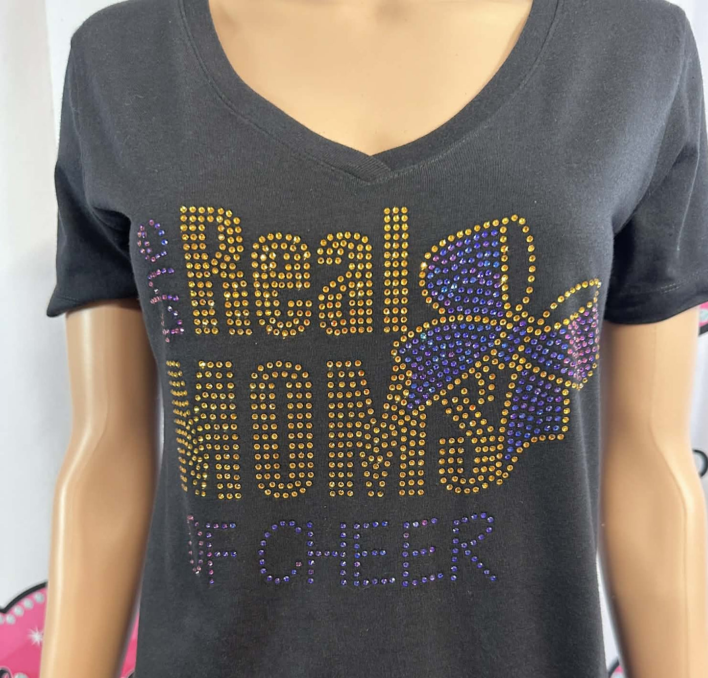 Real Moms of Cheer Short Sleeve Womens Fitted (Sample)