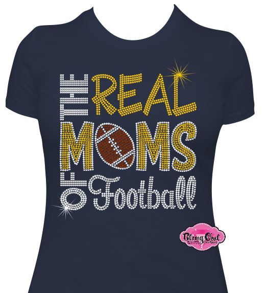 Real Moms of Football Womens Fitted Tshirt