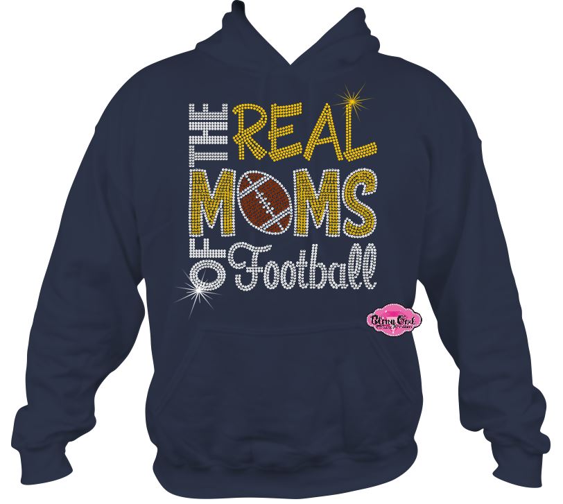 Real Moms of Fooball Sweatshirt Hoodie Adult Unisex