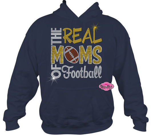 Real Moms of Fooball Sweatshirt Hoodie Adult Unisex