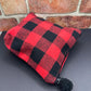 Wool Zipper Pouch with Pom