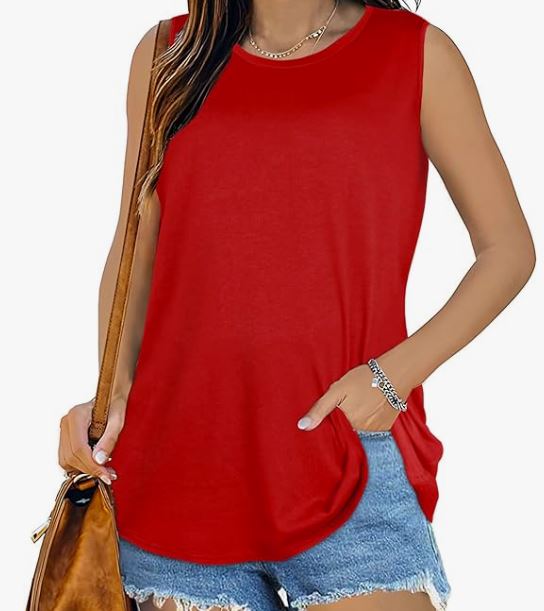 USA Flag Scatter Womens Tank Top