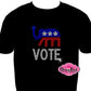 republican vote politics shirt rhinestones sparkle bling