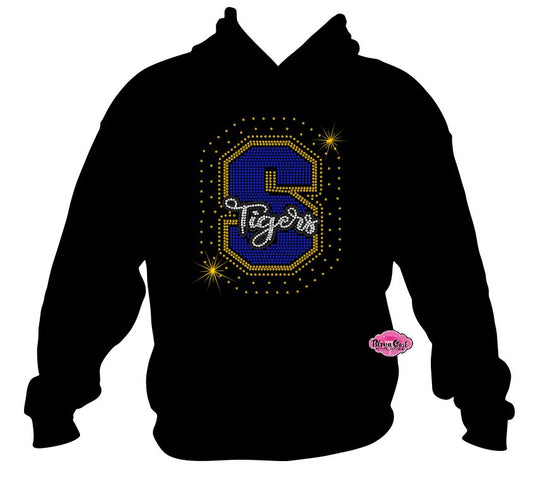 S Tigers Scatter Logo Sweatshirt Adult
