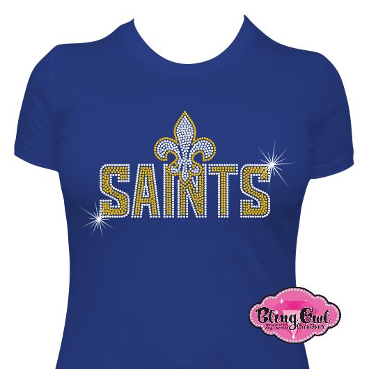 Saints Fleur de Lis Womens Fitted Tshirt