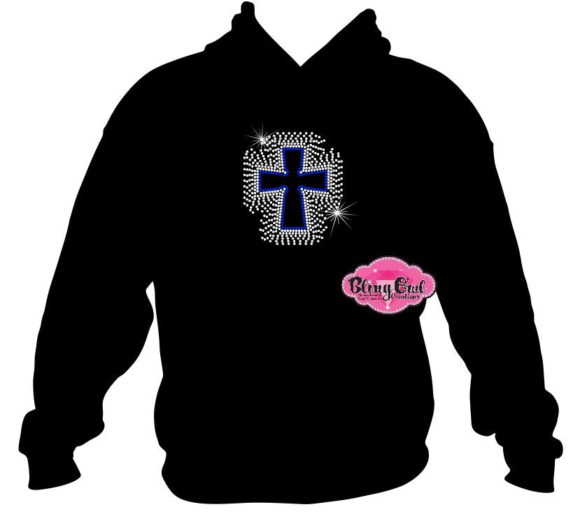 scatter cross faith shirt christian clothing tshirt faith based rhinestones sparkle bling