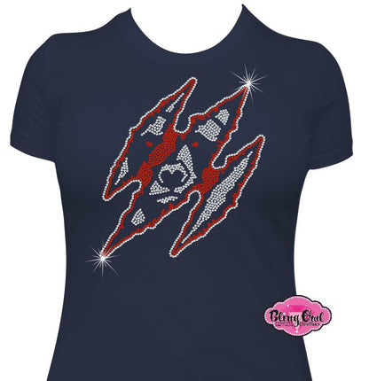 Grizzly Scratch Womens Fitted T Shirt