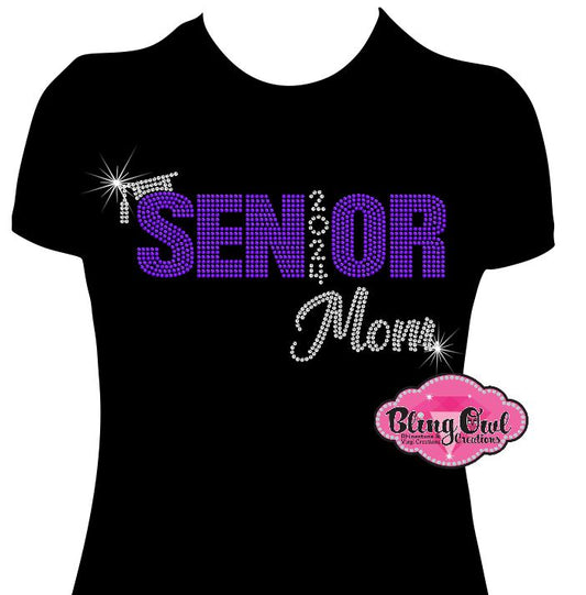 mom_of_senior mom_of_graduate_2024 graduation_2024 heart_mom custom_rhinestone_designed sparkle_senior ladies_bling_shirt womens_fashion casual_and_chic tshirt classy_t-shirt versatile_fashion cute_shirts for mom trendy_shirts