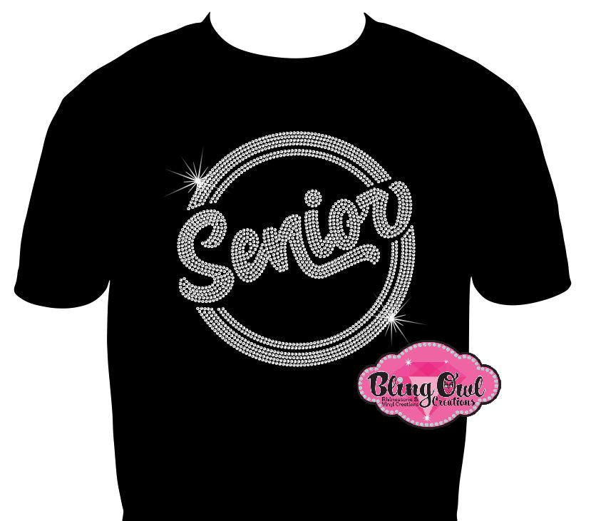 Senior Circle (Rhinestone Transfer Only)