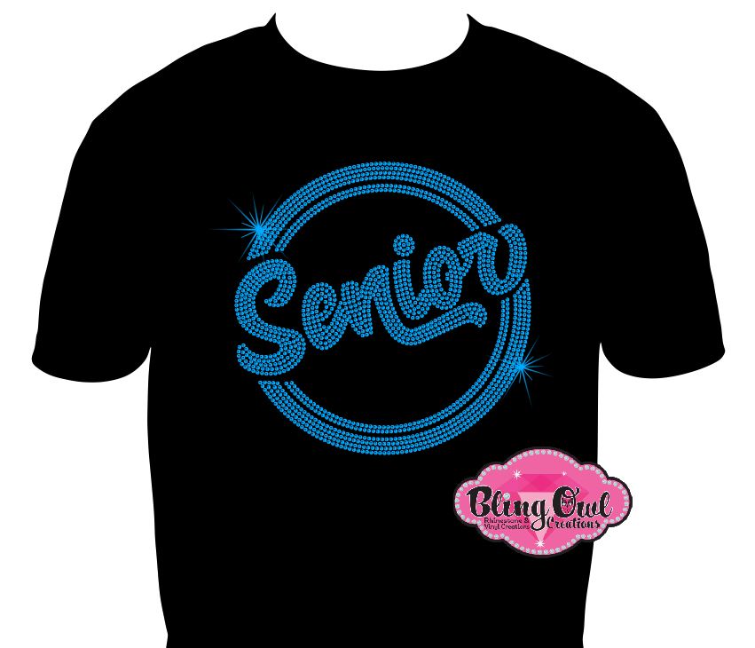 Senior Circle (Rhinestone Transfer Only)