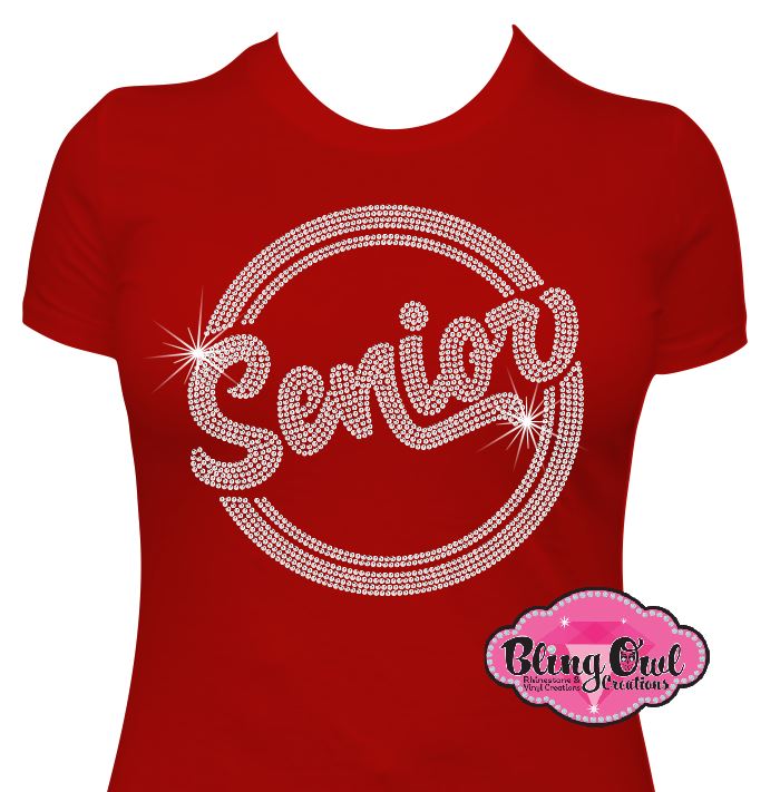 Senior Circle (Rhinestone Transfer Only)