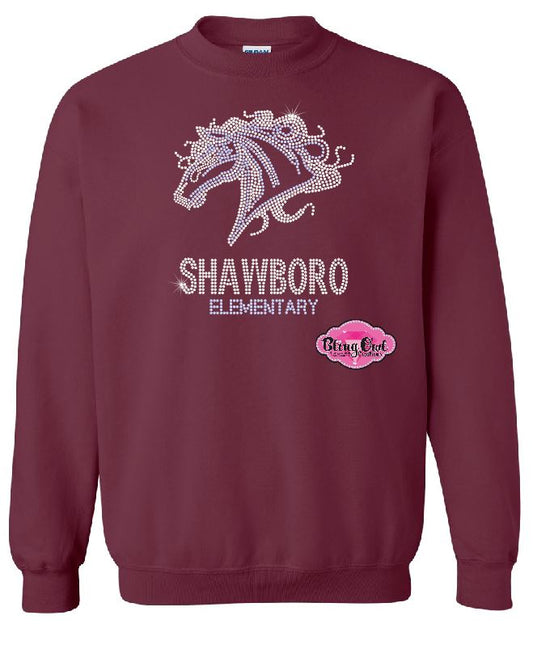 Shawboro Elementary Mustangs Crewneck Unisex