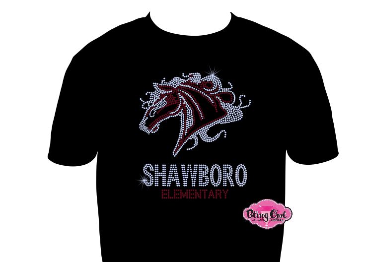 Shawboro Elementary Mustangs Scoop Neck Unisex