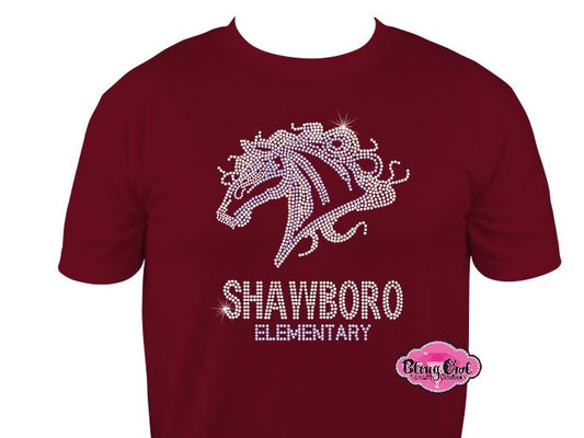 Shawboro Elementary Mustangs Scoop Neck Unisex
