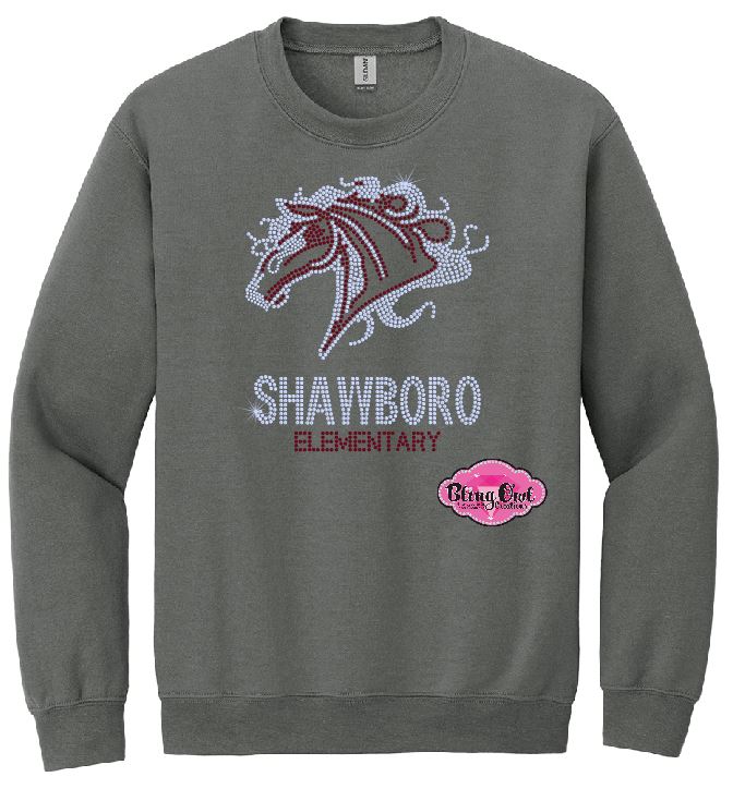 Shawboro Elementary Mustangs Crewneck Unisex