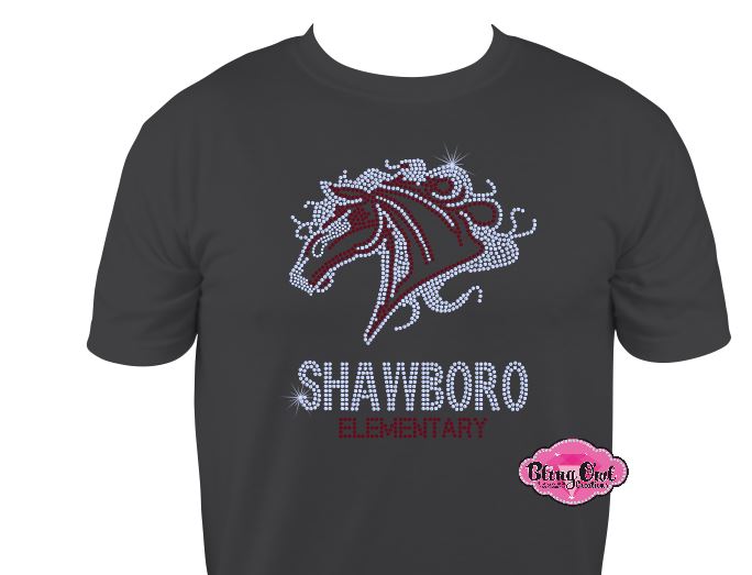 Shawboro Elementary Mustangs Scoop Neck Unisex