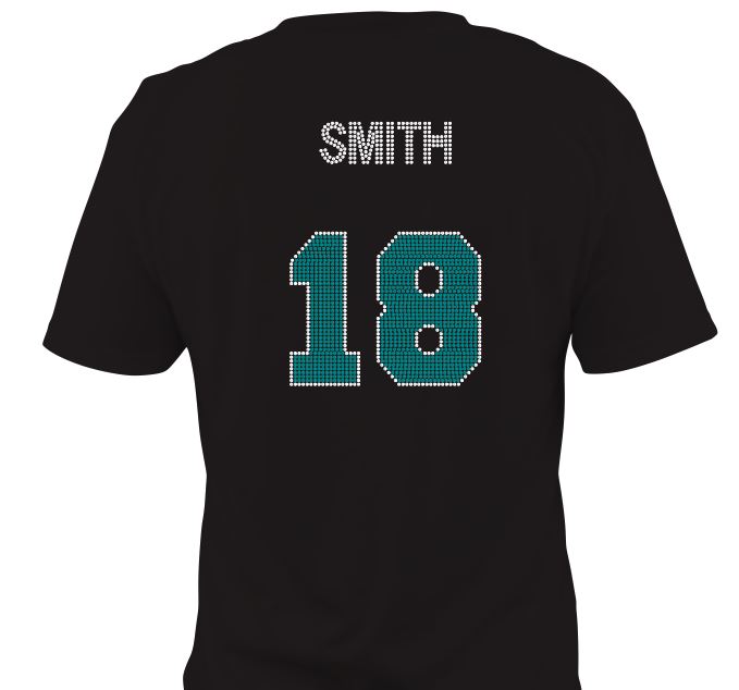 Hawks Mom Squad Bling Football Jersey