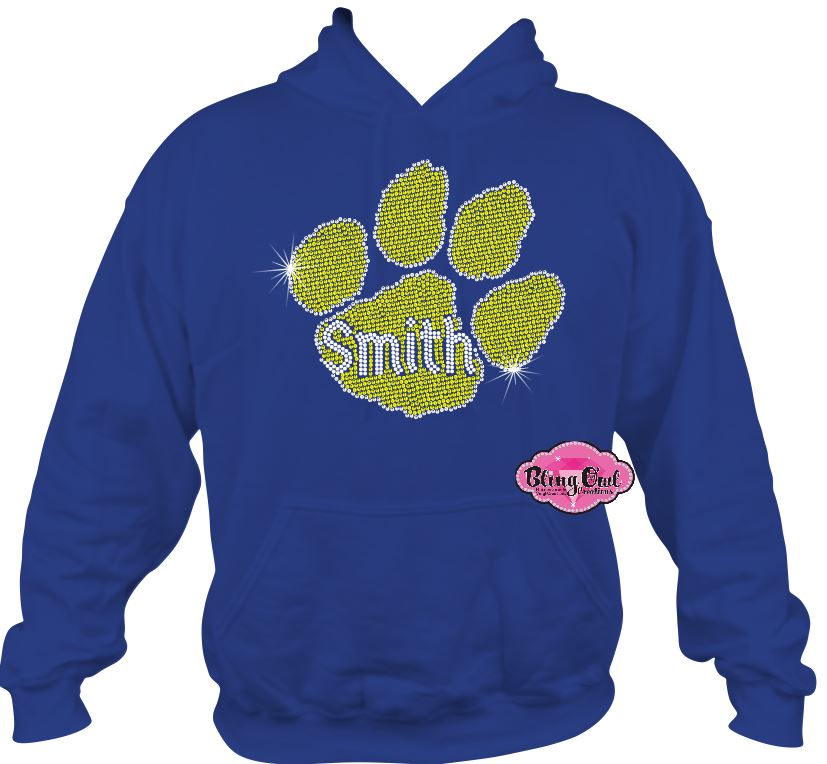 Smith Paw Print (Rhinestone Design)