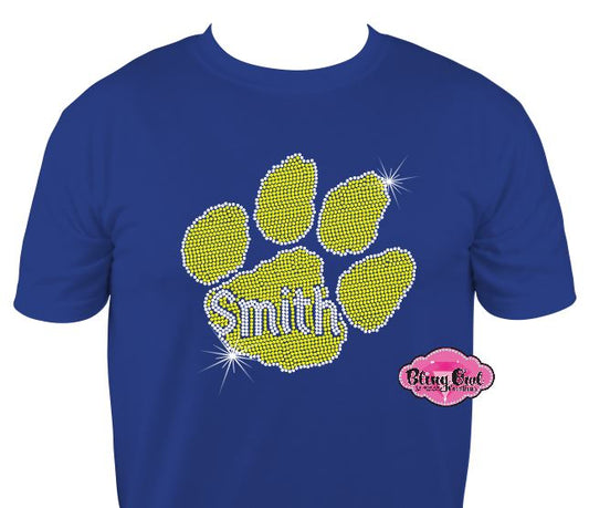 Smith Paw Print (Rhinestone Design)