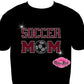 soccer_mom spirit_wear gameday_tshirt life rhinestones sparkle bling