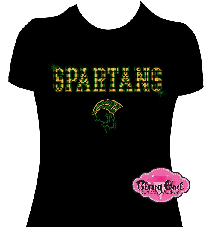 NSU Spartans Profile Logo Scoop Neck Fitted Tshirt