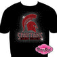 spartans cheer coach spartans mascot cheerleader cheerleading school spirit logo_school spirit wear_school spirit mascot_cheer school_colors_apparel game_day_tshirt pep_rally_outfit pep_club shirts rhinestones sparkles bling