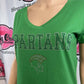 NSU Spartans Profile Logo VNeck Fitted Tshirt (Sample)