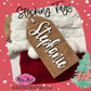 Personalized Stocking Tags- Wood