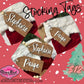 Personalized Stocking Tags- Wood