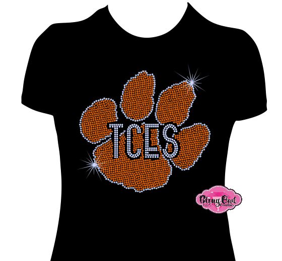 TCES Paw Womens Fitted Tshirt