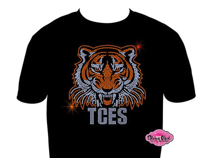 TCES Tiger Face Unisex Tshirt