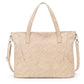 Tan Cream Large Tote Bag with special strap