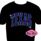Texas Curve Rhinestone t-shirt state of Texas pride bigger in Texas