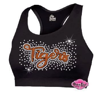 Clinton Tigers Cheer Youth Sports Bra