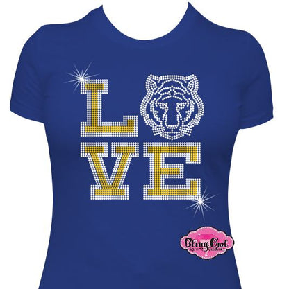 Tiger Love Womens Fitted Tshirt