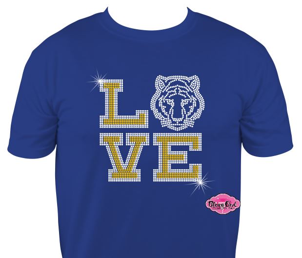 Tiger Love (Rhinestone Design)