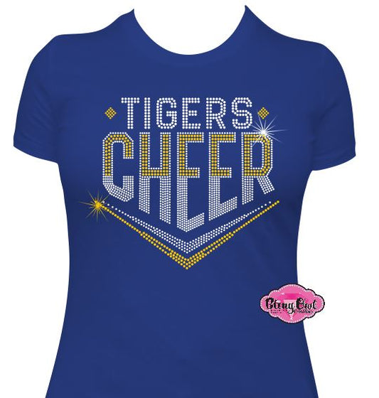 Tigers Arrow Cheer Womens Fitted Adult