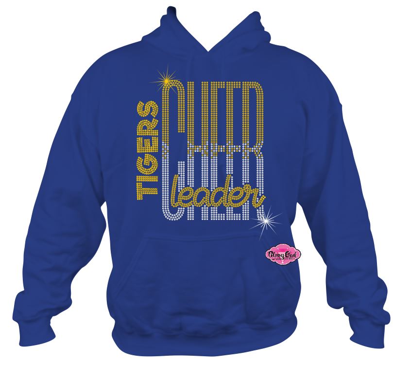 Tigers Cheerleader Tall Unisex Sweatshirt Adult