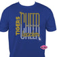 Tigers Cheerleader Tall Unisex Short Sleeve Adult Tshirt